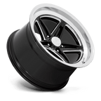 American Racing Vintage Vn514 Groove 18X10 +0 Gloss Black W/ Diamond Cut Lip
