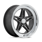American Racing Vintage Vn514 Groove 18X10 +12 Anthracite W/ Diamond Cut Lip