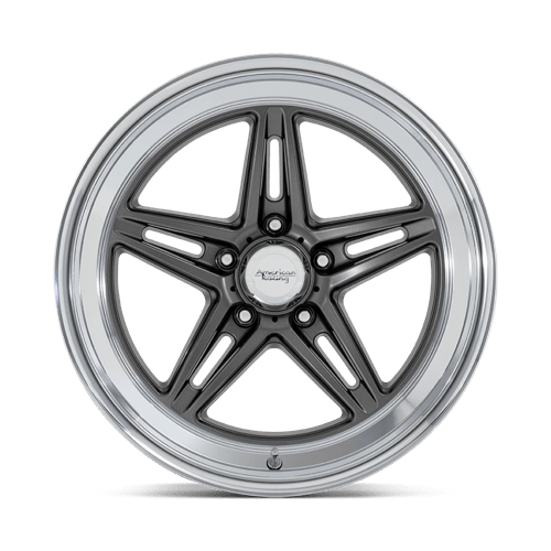 American Racing Vintage Vn514 Groove 18X10 +12 Anthracite W/ Diamond Cut Lip