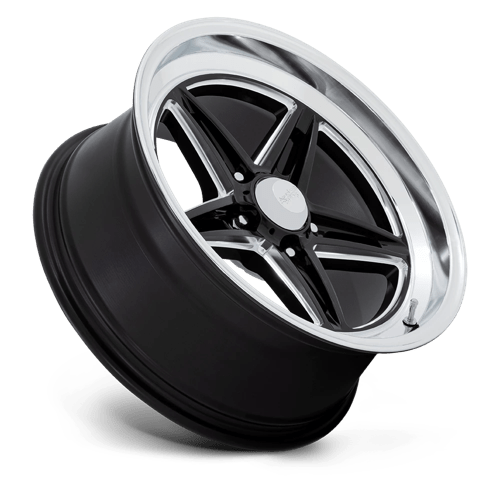 American Racing Vintage Vn514 Groove 20X10 -20 Gloss Black W/ Diamond Cut Lip