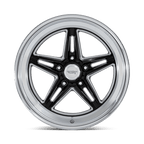 American Racing Vintage Vn514 Groove 18X10 +12 Gloss Black W/ Diamond Cut Lip