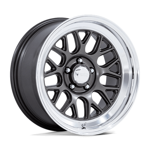 American Racing Vintage VN516 G-FORCE 18X8 +0 MATTE ANTHRACITE W/ DIAMOND CUT LIP