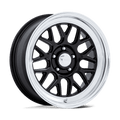 American Racing Vintage VN516 G-FORCE 18X8 +0 GLOSS BLACK W/ DIAMOND CUT LIP