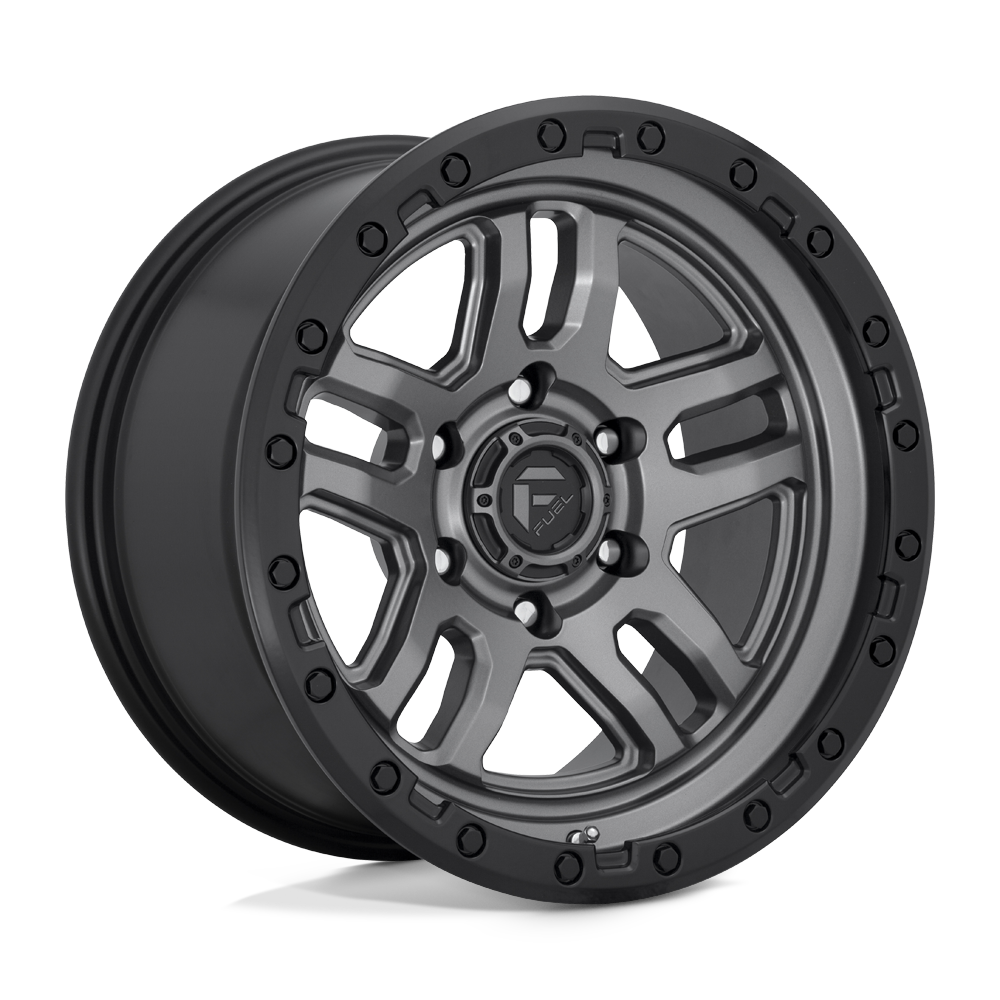 Fuel 1Pc D701 Ammo 17X9 +1 Matte Gunmetal Black Bead Ring