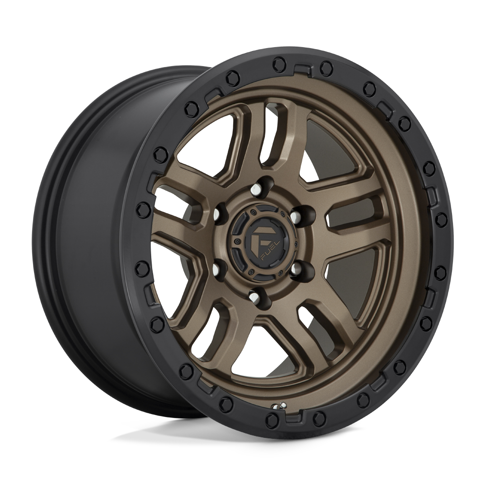 Fuel 1Pc D702 Ammo 17X9 +1 Matte Bronze Black Bead Ring