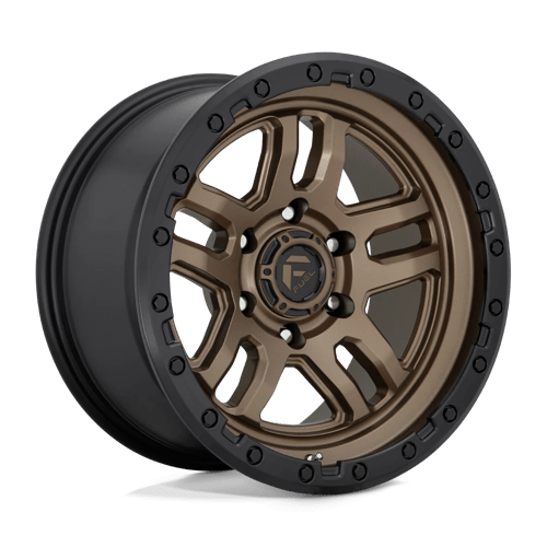 Fuel 1Pc D702 Ammo 18X9 +1 Matte Bronze Black Bead Ring