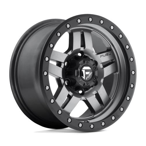 Fuel 1Pc D558 Anza 16X8 +1 Matte Gunmetal Black Bead Ring