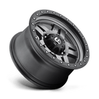 Fuel 1Pc D558 Anza 16X8 +1 Matte Gunmetal Black Bead Ring