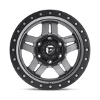 Fuel 1Pc D558 Anza 16X8 +1 Matte Gunmetal Black Bead Ring