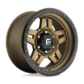 Fuel 1Pc D583 Anza 17X8.5 -6 Matte Bronze Black Bead Ring