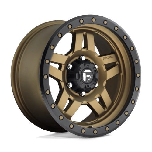 Fuel 1Pc D583 Anza 17X8.5 -6 Matte Bronze Black Bead Ring