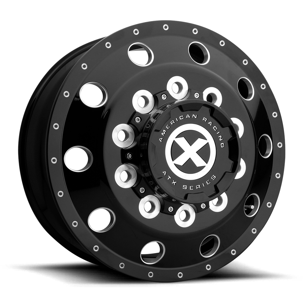 Atx Ao400 Baja 22.5X8.25 +145 Gloss Black Milled