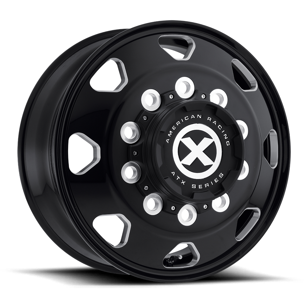 Atx Ao401 Octane 22.5X8.25 -168 Gloss Black Milled