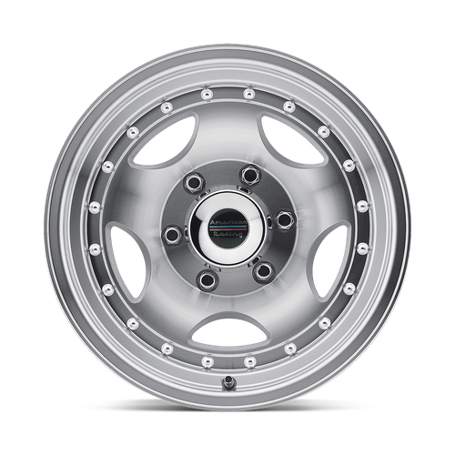 American Racing Ar23 15X10 -44 Machined W/ Clear Coat