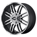 American Racing Ar901 20X9 +20 Satin Black Machined