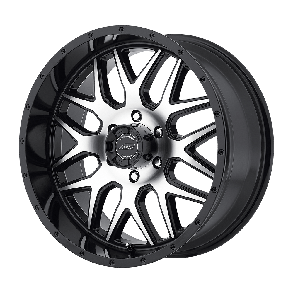 American Racing Ar910 18X9 +0 Gloss Black Machined