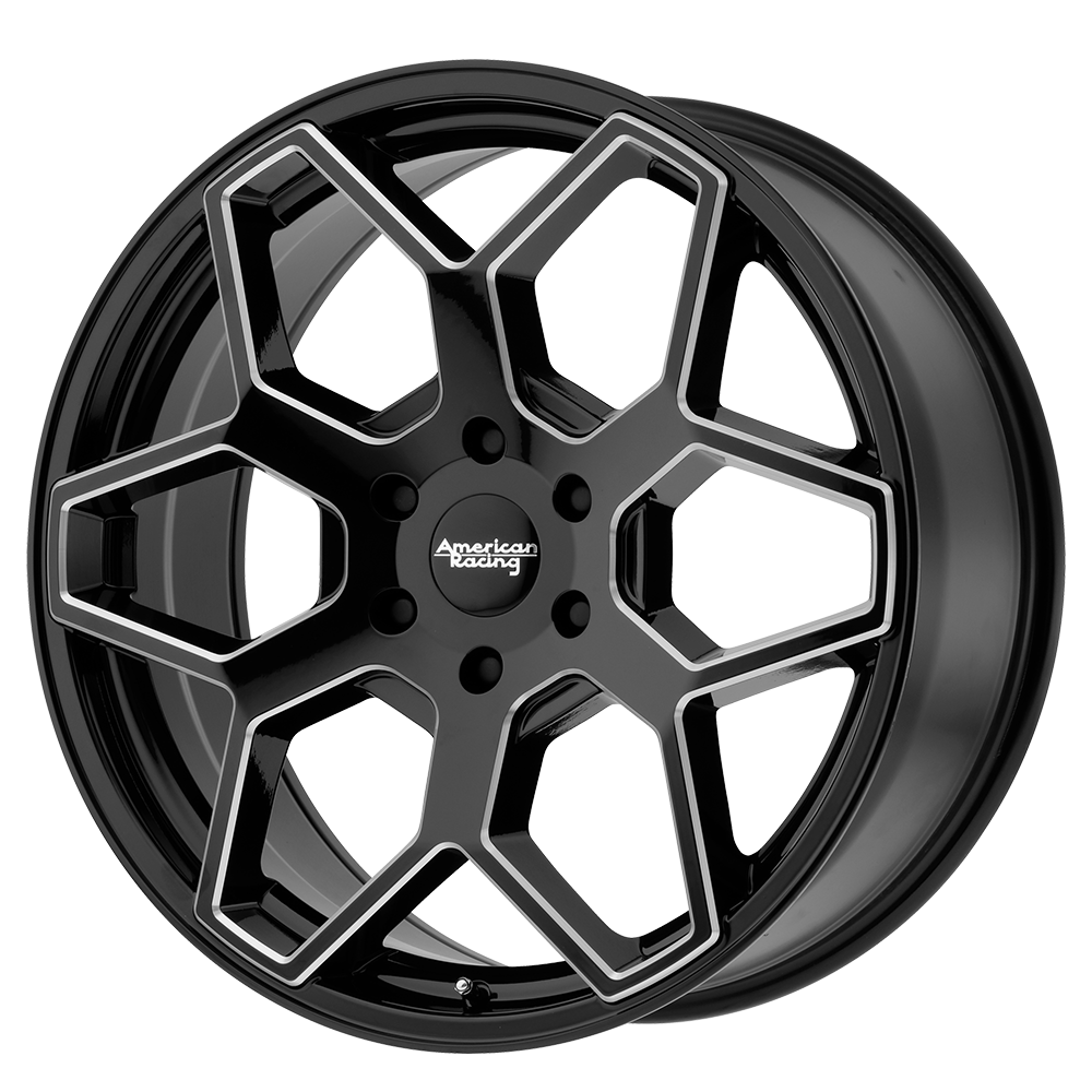 American Racing Ar916 20X8.5 +15 Gloss Black Milled