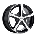 American Racing Ar921 Trigger 18X8 +15 Gloss Black Machined