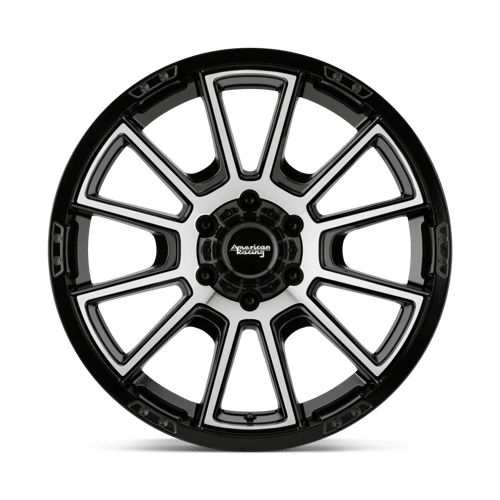 American Racing Ar933 Intake 20X9 +0 Gloss Black Machined