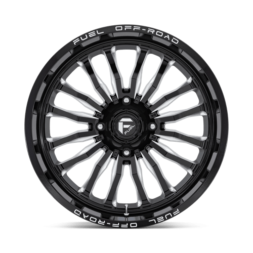 Fuel Utv D821 Arc Utv 22X7 +13 Gloss Black Milled