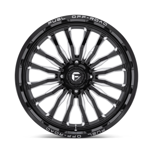 Fuel Utv D821 Arc Utv 24X7 +13 Gloss Black Milled