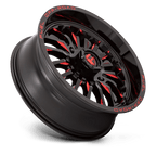 Fuel Utv D822 Arc Utv 18X7 +13 Gloss Black Milled Red