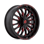Fuel Utv D822 Arc Utv 20X7 +13 Gloss Black Milled Red