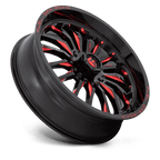 Fuel Utv D822 Arc Utv 22X7 +13 Gloss Black Milled Red