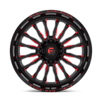 Fuel Utv D822 Arc Utv 22X7 +13 Gloss Black Milled Red
