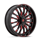 Fuel Utv D822 Arc Utv 24X7 +13 Gloss Black Milled Red