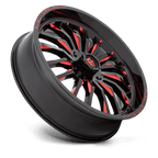 Fuel Utv D822 Arc Utv 24X7 +13 Gloss Black Milled Red
