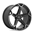 Niche 1Pc N259 Arrow 20X10.5 +40 Gloss Black Brushed