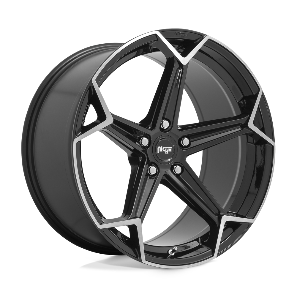 Niche 1Pc N259 Arrow 20X9 +35 Gloss Black Brushed