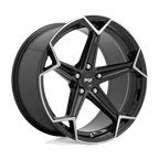 Niche 1Pc N259 Arrow 20X9 +27 Gloss Black Brushed