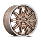 Asanti Black Ab047 Imperator 20X10.5 +40 Gloss Black Machined W/ Ss Lip