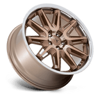 Asanti Black Ab047 Imperator 20X10.5 +40 Bronze Machined W/ Ss Lip