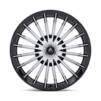 Asanti Black Ab048 Viceroy 20X9 +35 Gloss Black W/ Machined Face