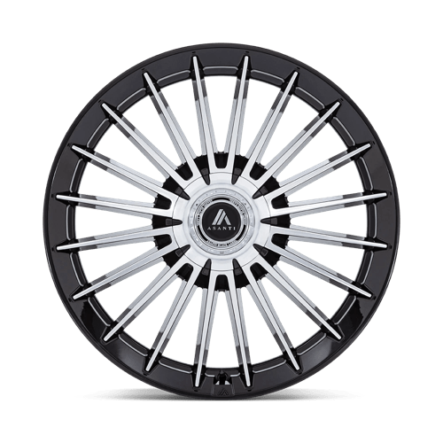 Asanti Black Ab048 Viceroy 26X10 +20 Gloss Black W/ Machined Face