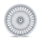 Asanti Black Ab040 Tiara 20X9 +15 Gloss Silver Bright Mach Face