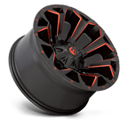 Fuel 1Pc D787 Assault 18X9 +20 Matte Black Red Milled