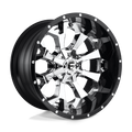 Fuel 2Pc D246 Assault 22X10 -13 Chrome Plated Gloss Black Lip