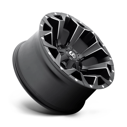 Fuel 1Pc D546 Assault 17X9 +2 Matte Black Milled