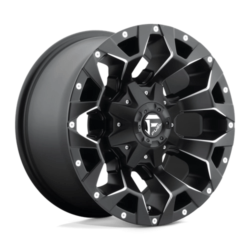 Fuel 1Pc D546 Assault 17X9 +1 Matte Black Milled