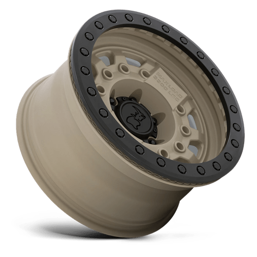 Black Rhino Hard Alloys Avenger Beadlock 17X8.5 +0 Desert Sand W/ Black Hardware
