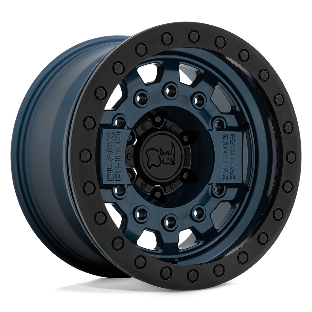 Black Rhino Hard Alloys Avenger Beadlock 17X8.5 -30 Navy Blue W/ Black Hardware