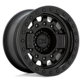Black Rhino Hard Alloys Avenger Beadlock 17X8.5 -32 Matte Black W/ Black Hardware