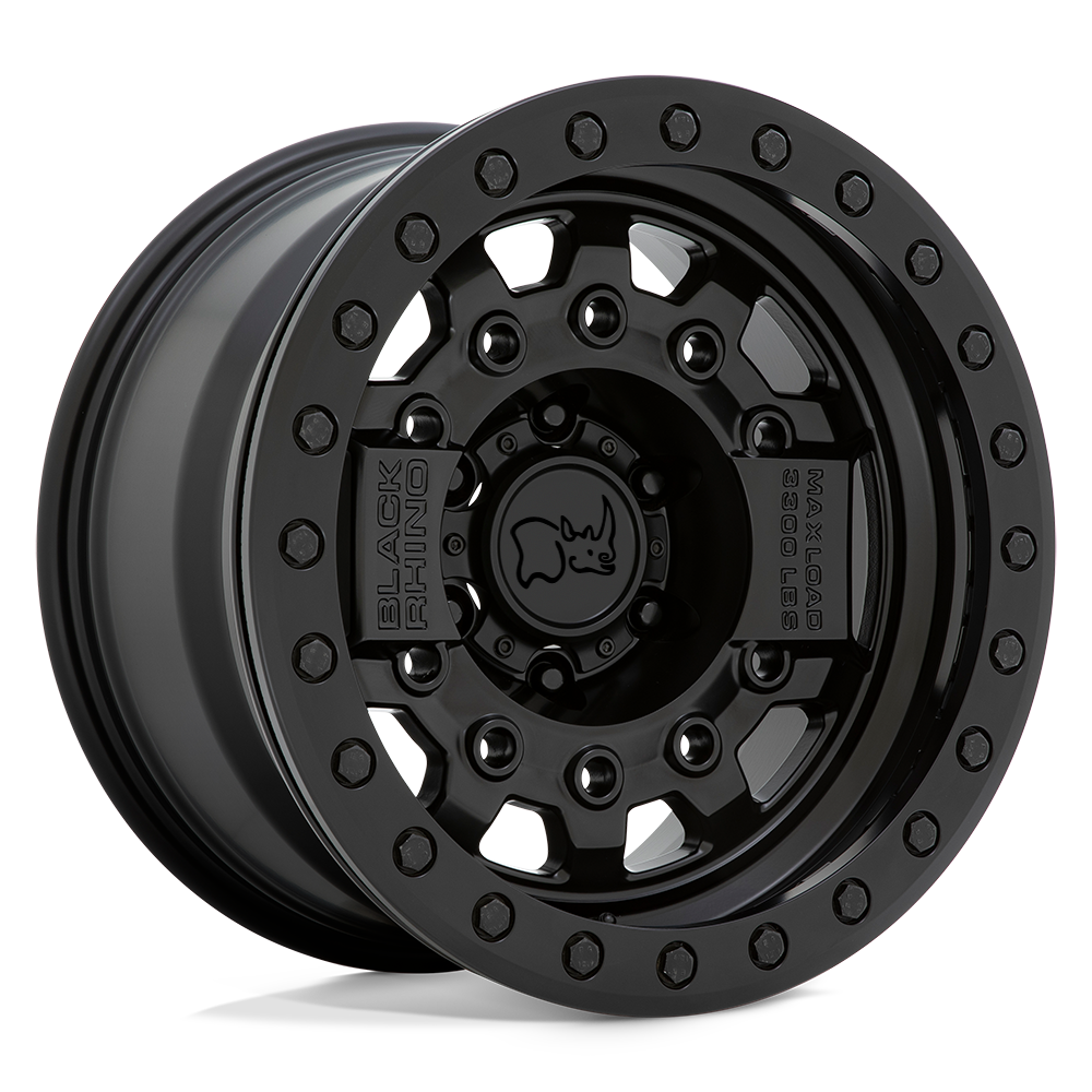 Black Rhino Hard Alloys Avenger Beadlock 17X8.5 -32 Matte Black W/ Black Hardware