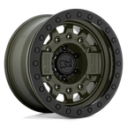 Black Rhino Hard Alloys Avenger Beadlock 17X8.5 +0 Olive Drab Green Blk Hardware