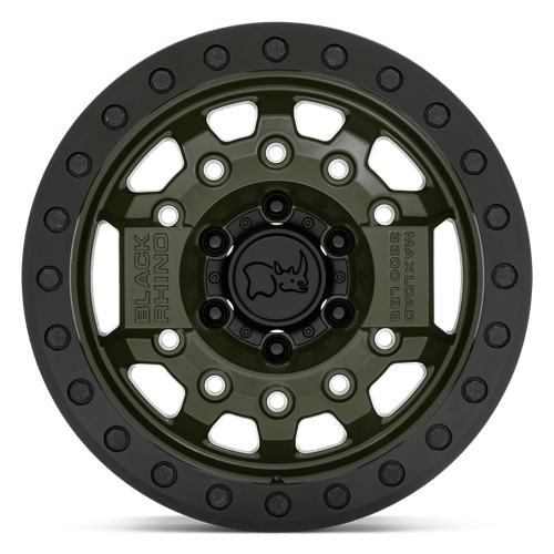 Black Rhino Hard Alloys Avenger Beadlock 17X8.5 -32 Olive Drab Green Blk Hardware