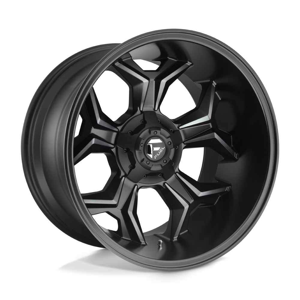 Fuel 1Pc D605 Avenger 20X9 +20 Matte Black Double Dark Tint